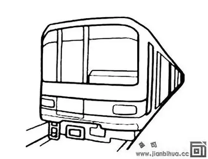 地铁简笔画图片大全