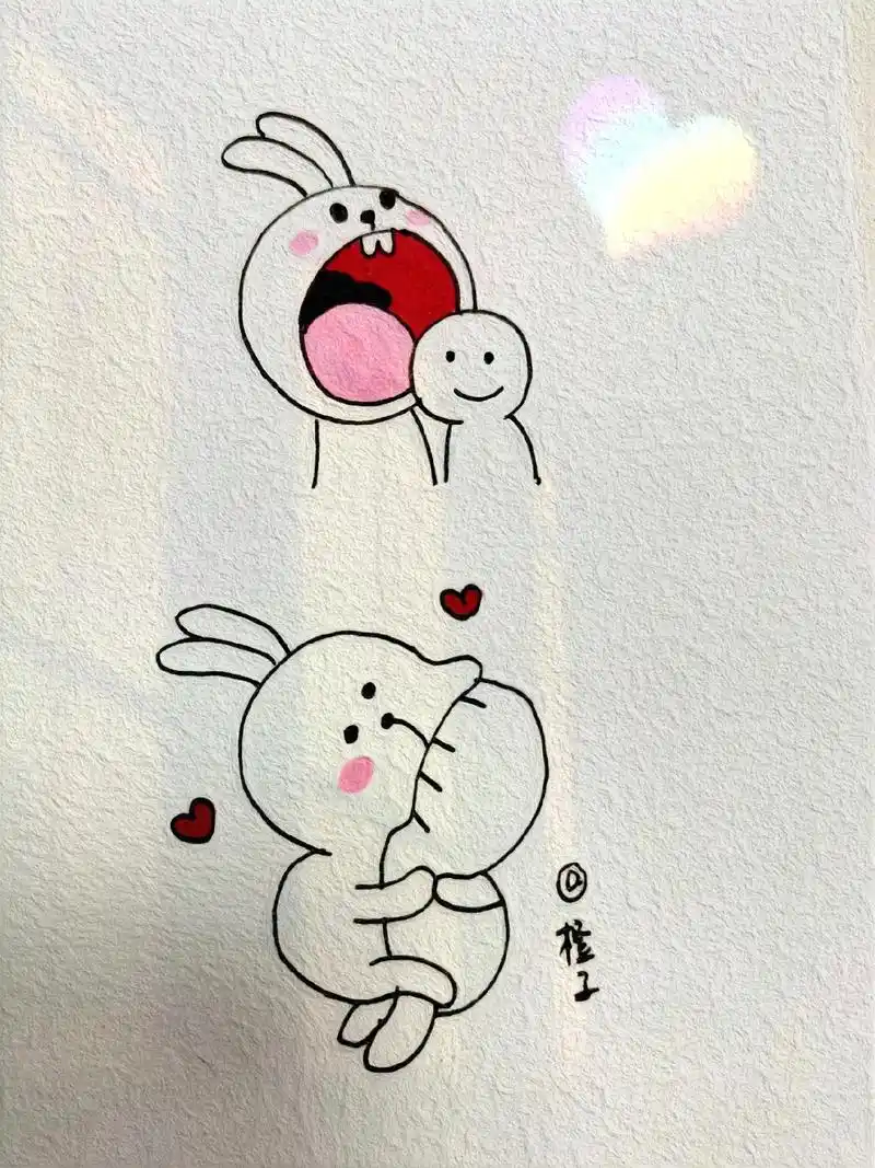 可爱简笔画   #绘画过程图  #手绘简笔画 #一起学画画 - 抖音