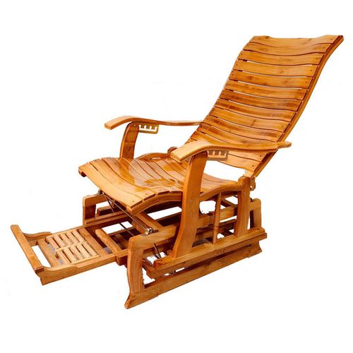 竹摇摇椅逍遥椅成人躺椅秋千睡椅休闲椅实木老人摇椅家用午休阳台经典