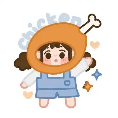 网红头像卡通可爱美食妹妹