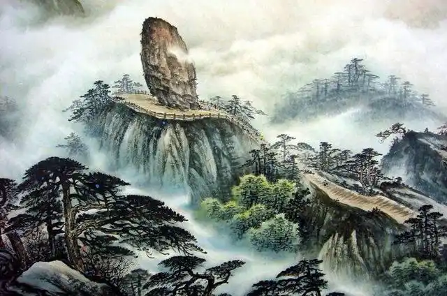 浅谈中国风景油画与山水画的气韵,著名国画山水风景油画欣赏