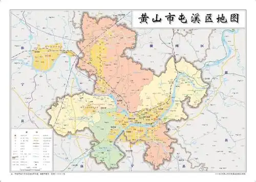 黄山市标准地图已上线高清快收藏