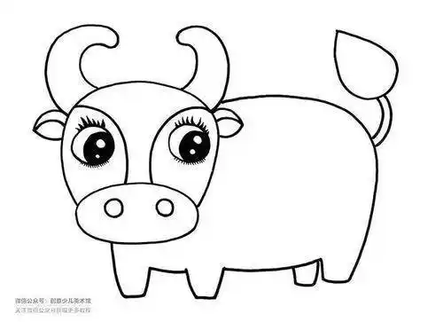 简笔画牛简笔画牛的画法最简单可爱