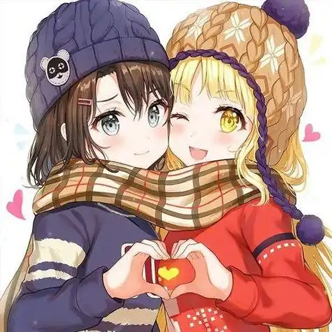 女生比心头像动漫