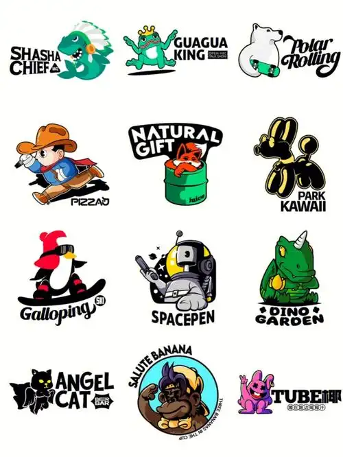 logo设计有趣的卡通形象