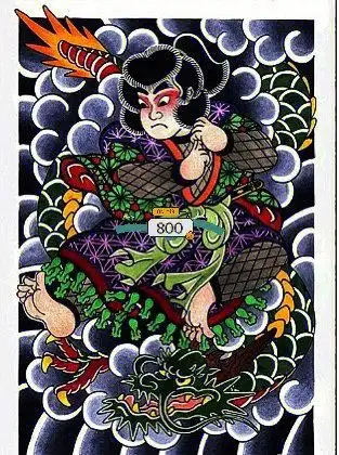 云龙九郎#[话题]#纹身图案  #满背纹身  #雲龍九郎