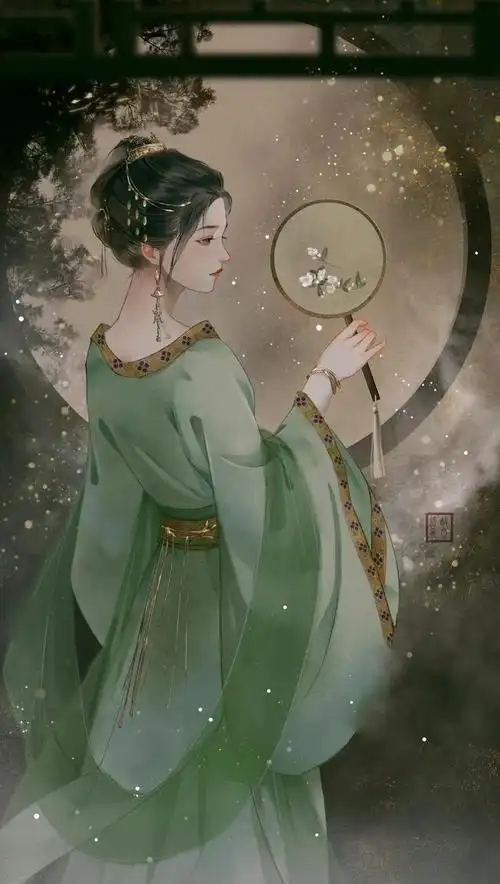 画师故风凉擅长绘制古风人物.笔下人物清新脱俗,线条优美.