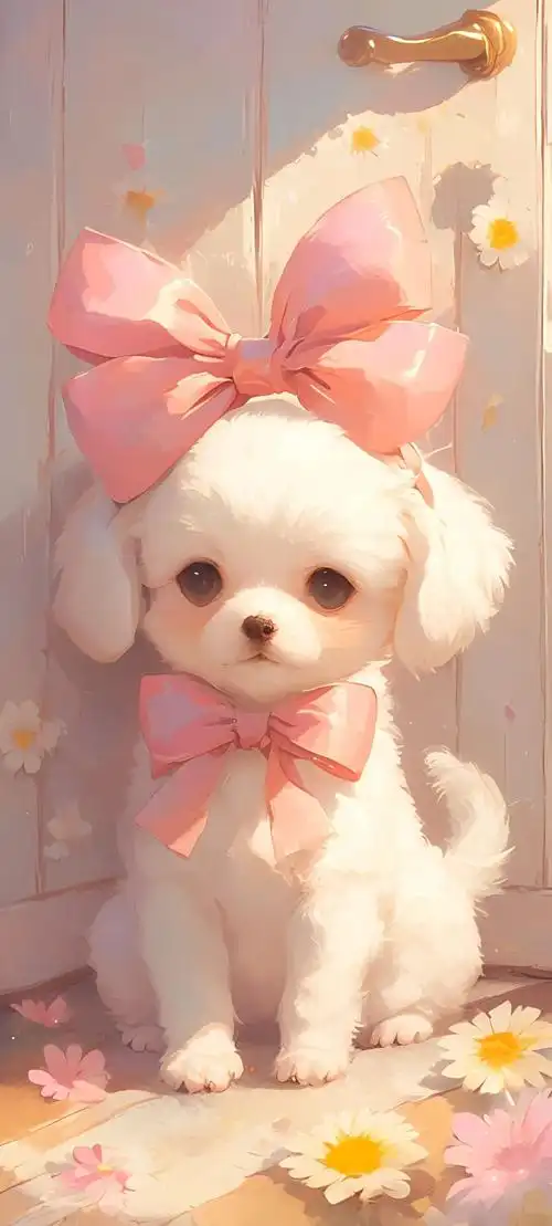 手机壁纸超级可爱超萌狗狗壁纸图片一键换上