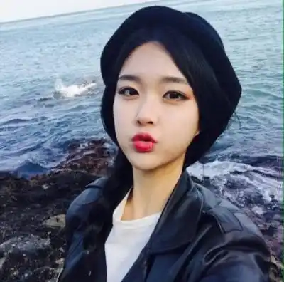 韩范 美女 小清新 非主流 可爱 个性 唯美 长发妹子 嘟嘟嘴 海边
