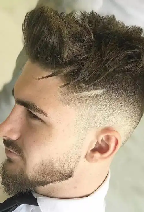 男士剃刀疤的短头发造型,短发图片,发型图片