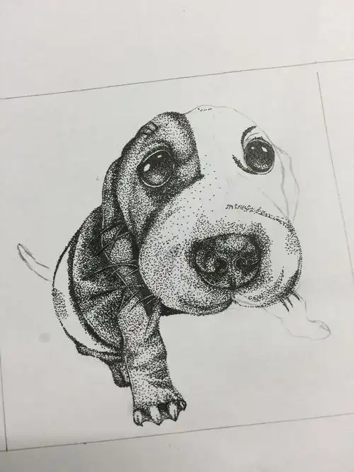 点绘一只小狗狗