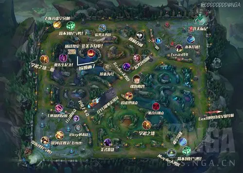 原创全球总决赛召唤师峡谷精彩时刻点位图欢迎各位来帮我完善