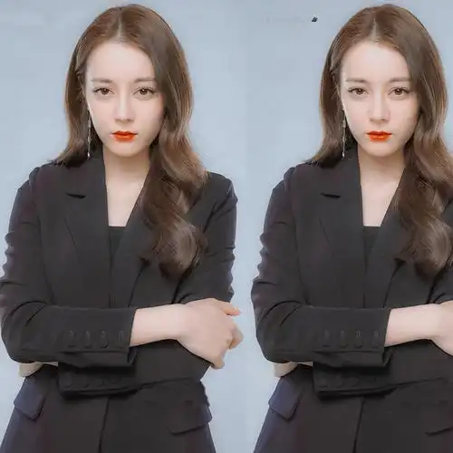 职业套装迪丽热巴明星同款小西西装女时尚显西服西装