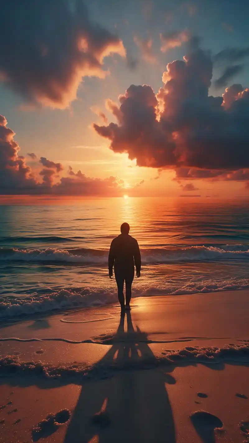 93这组海边背影壁纸或许能带你穿越到那片梦幻的海岸.