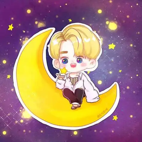 黄明昊q版头像简笔画