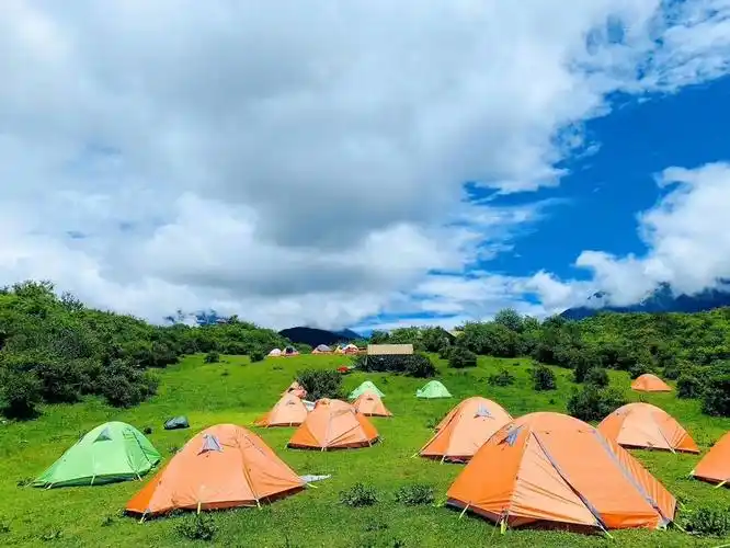 熊猫坪露营高山草甸露营休闲之旅