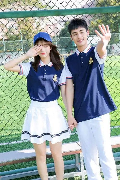 中学生校服套装学院风韩国大学夏装高中班服运动会学生校服