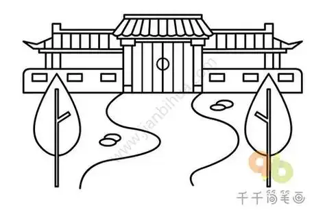 古城简笔画古城简笔画图片大全