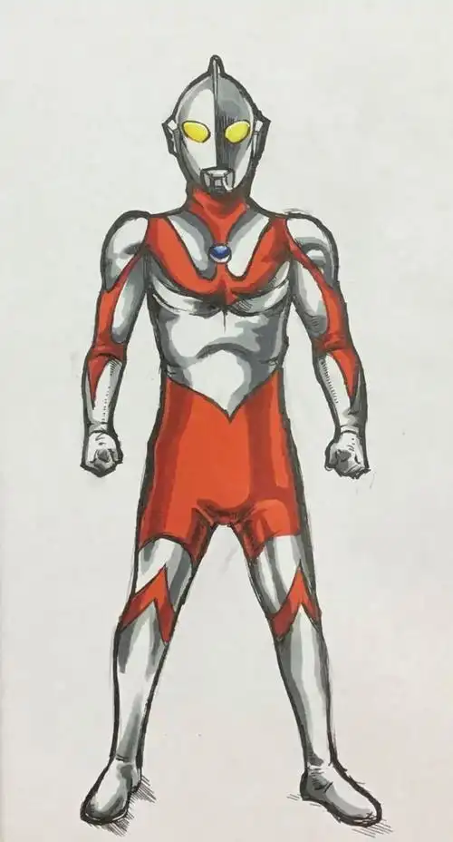 宇宙英雄超银河传说初代btype奥特曼简笔画 初代奥特曼 原创