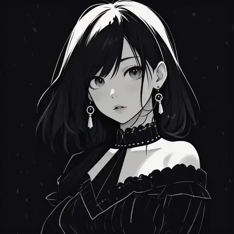 黑色系高冷女生头像,超a超飒99 这种暗黑系女生头像真的太让人惊艳