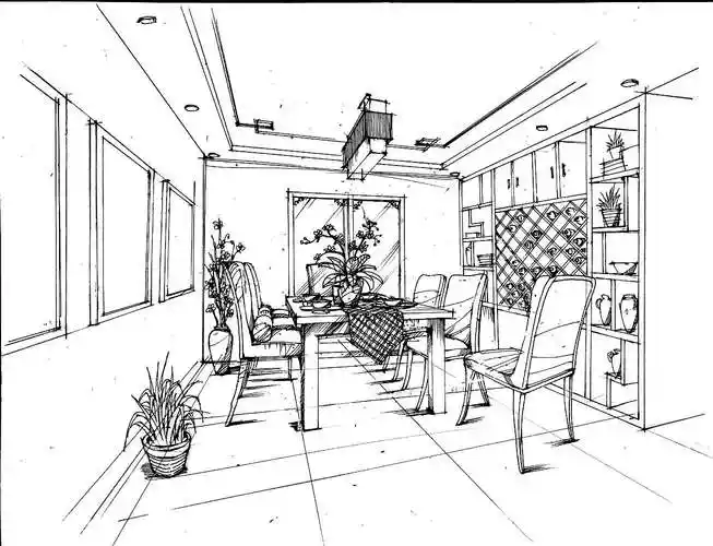 室内手绘效果图