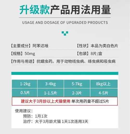 阿苯达唑片8片装(小型犬/猫)【图片 价格 品牌 报价】-京东