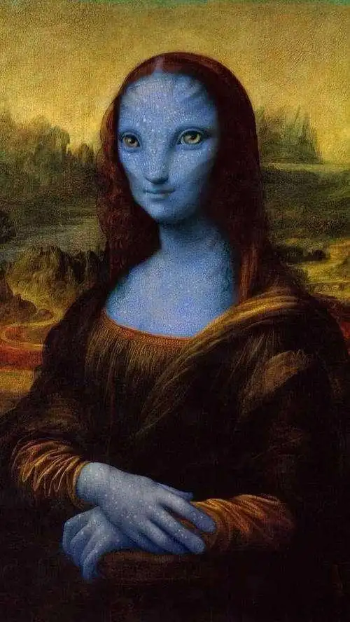 中国的蒙娜丽莎画,蒙娜丽莎画中的外星人-图片大观-奇异网