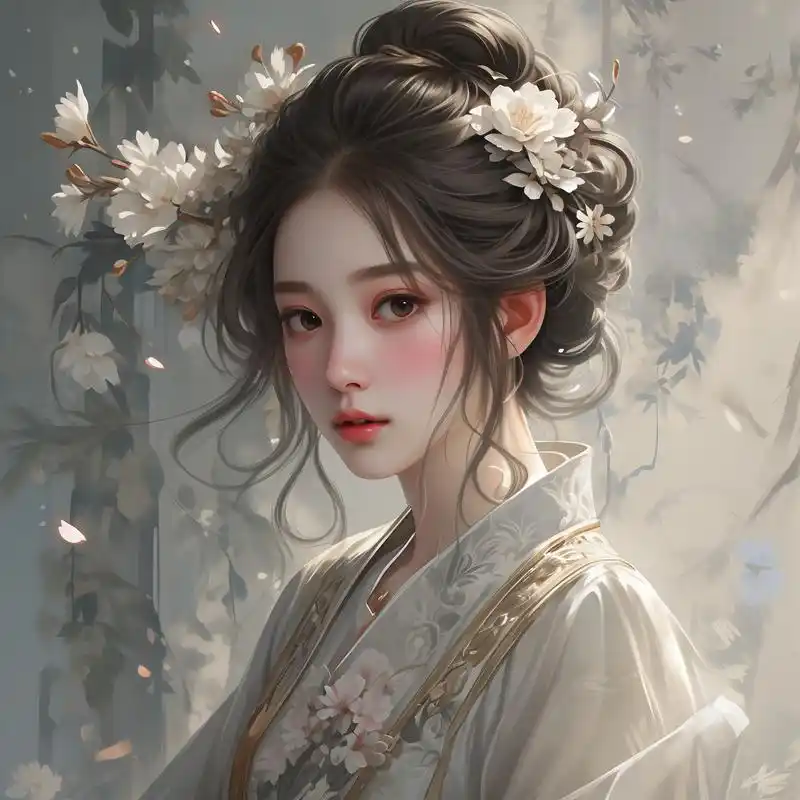 淡雅古风头像,女生必备94 淡雅的古风头像来啦!