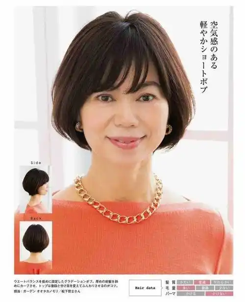 50-60岁的女人,夏天剪这4种短发,显年轻又气质!_刘海_女性_发型