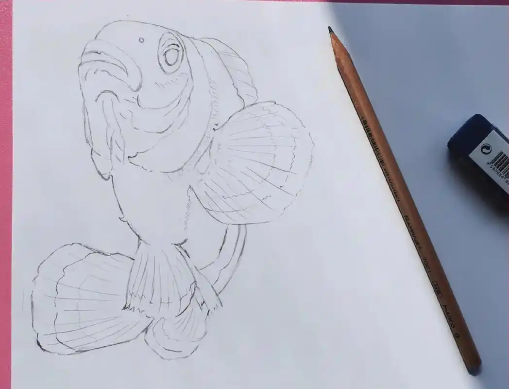 #绘画 #彩铅画 #小丑鱼一起学画画 - 抖音