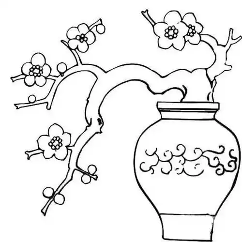 2022最新梅花儿童画梅花儿童画创意画