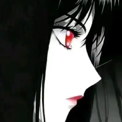 黑白暗黑系女生头像(已黑化)