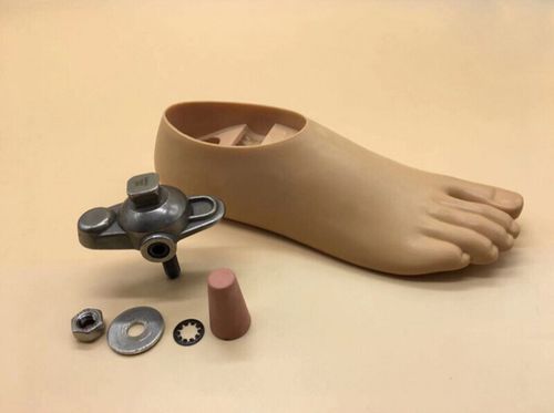 假肢配件单轴动踝关节双叉踝关节单孔动踝单螺栓脚踝关节假肢零件