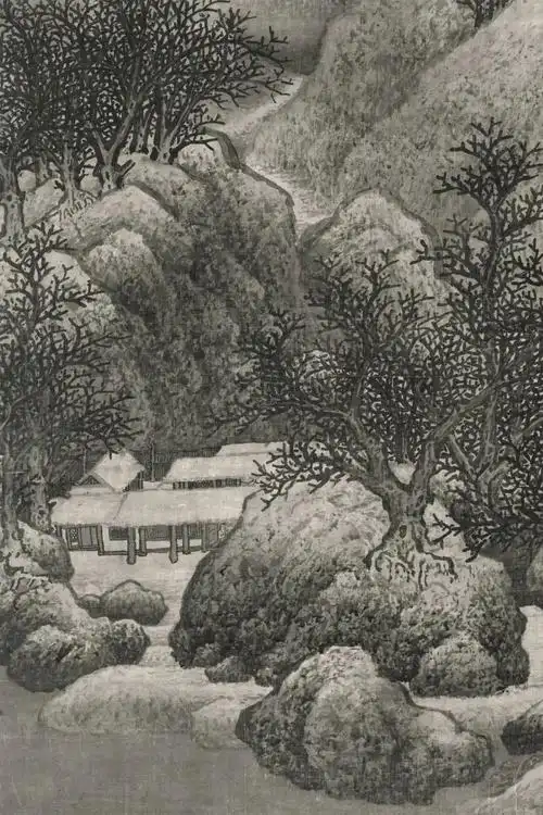 欣赏宋范宽的雪景寒林图