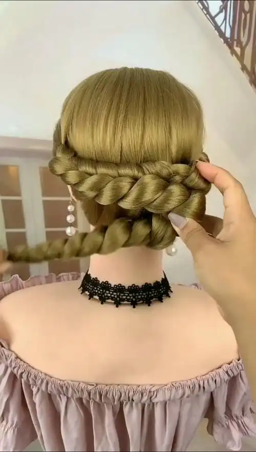 郊游踏青#30岁女人必看一分钟编发,超级仙气的一款