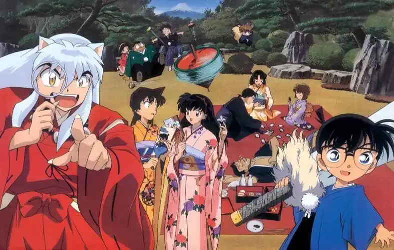 神仙画师微博转载二次元工藤新一毛利兰新兰永恒名侦探柯南情侣头像