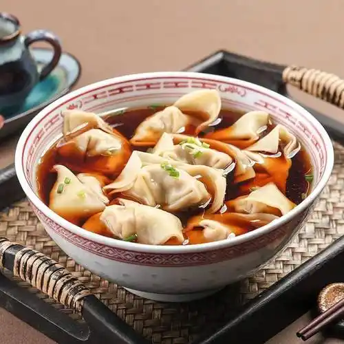 上海老咪道吴茂兴荠菜肉大馄饨手工包制煮出一碗鲜香