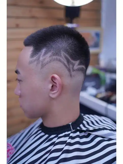 美式圆寸和雕刻组合在一起后