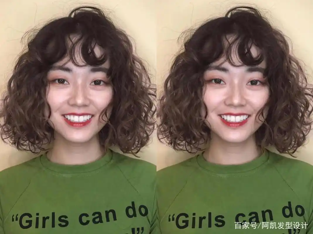 2022年女生烫发发型就烫满头卷发型,洋气时髦显气质