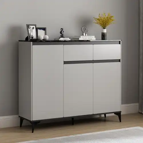 轻奢简约现代入户鞋柜家用门口大容量进门玄关柜门厅柜收纳储务柜