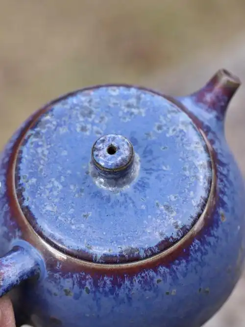 梅兰竹菊【孤品捡漏】钧瓷壶纯手工功夫茶壶单个沏茶壶复古窑变小单壶