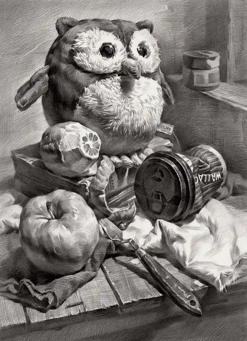 素描静物书