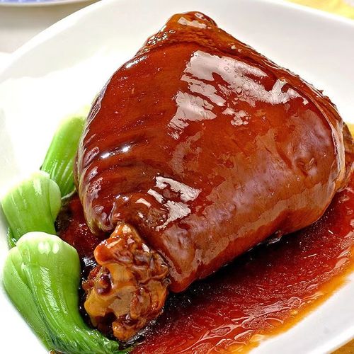 易胜 正宗脱骨肘子肉熟食五香猪肘子肉卤肉真空包装即食网红红烧肘子