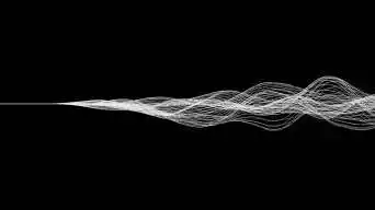 抽象三维循环跳动音频声波背景素材视频素材包