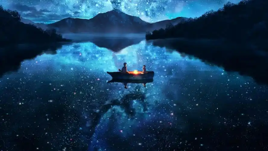 「动态壁纸推荐」漫天星河,唯与你共赏 | 微信html5游戏源码发布站