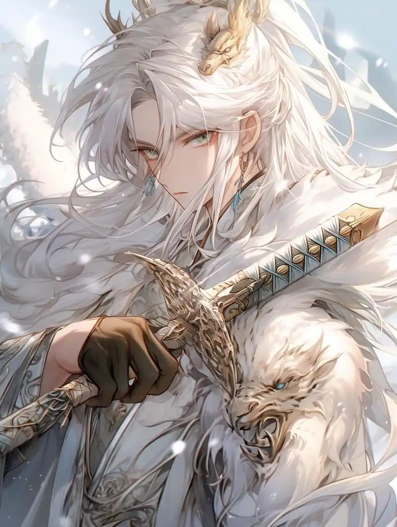 执剑少年 | 古风动漫男生头像壁纸插画素材