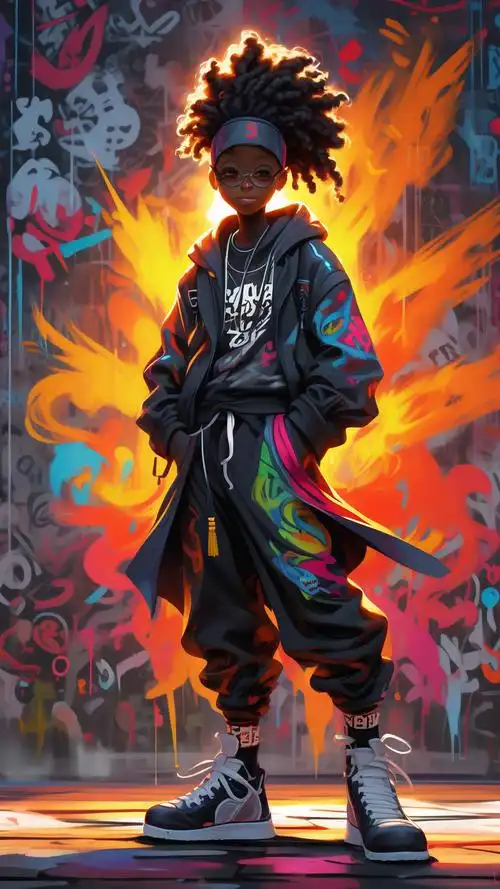 嘻哈风潮壁纸夜幕涂鸦魅力