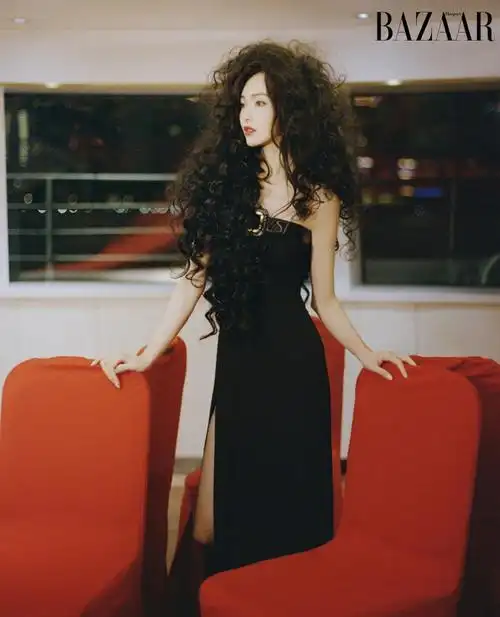 唐嫣落日游轮芭莎大片##唐嫣时尚芭莎四月刊封面