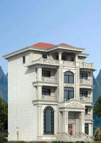 最新石材别墅外墙效果图收藏起来慢慢看