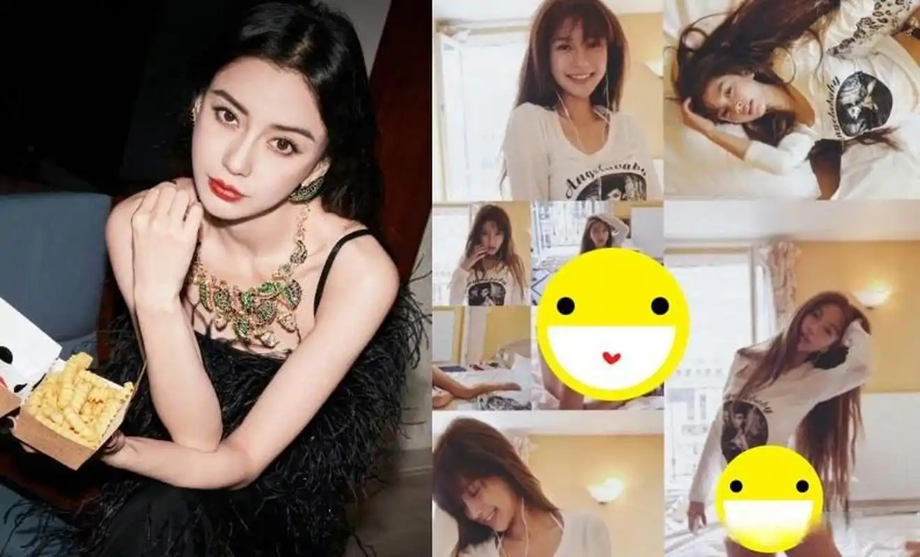 angelababy20岁性感写真再度翻红,露黑色内衣滚床好诱惑 人气女星